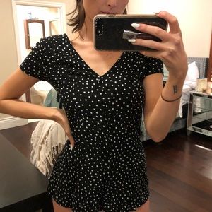 Polka dot romper!!